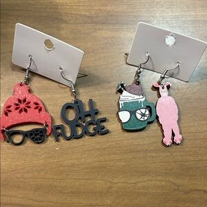 A Christmas story earrings